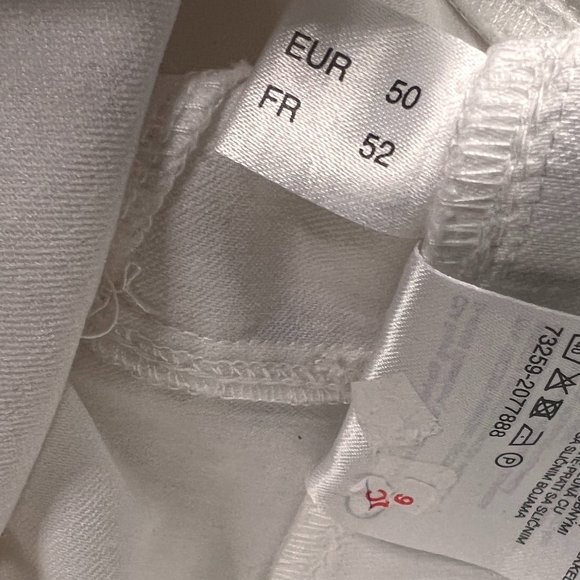 📌Canda White Stretch Skinny Pants with Wide Comfy Elastic Waistline - Picture 16 of 16